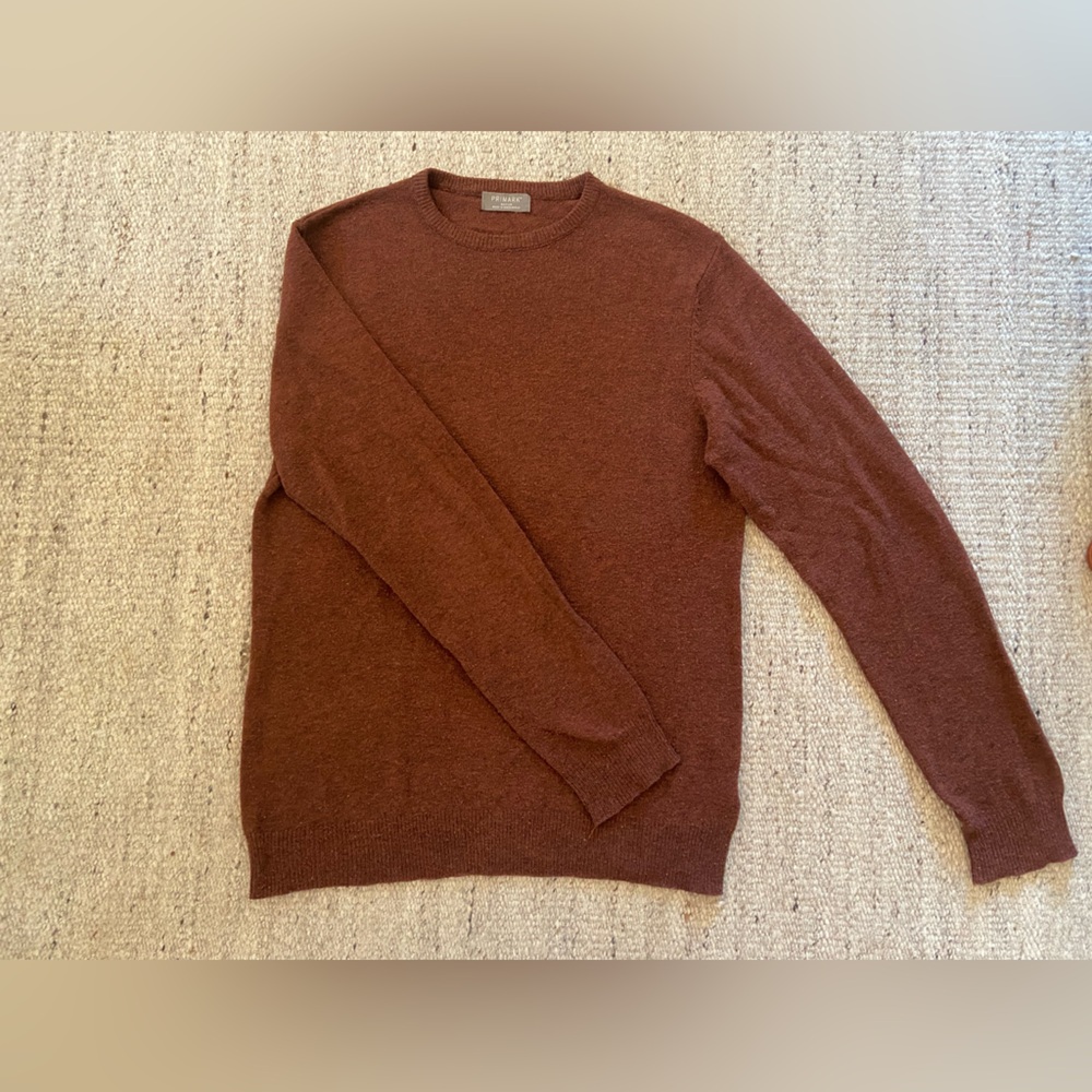 Rust colored Sz M Mens Sweater from Primark.